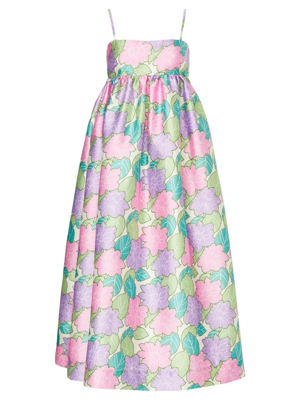 Alemais Luella Floral Maxi Dress in Pink, Lavender, Green, Teal